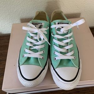 Converse Teal Green, Like New, Wmns 7.5
